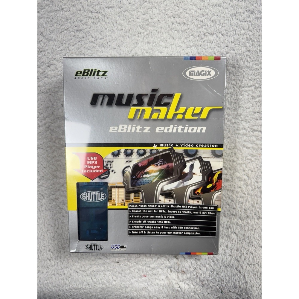 Magix Music Maker eBlitz Edition MP3 Player (Original Wrapper BOX)